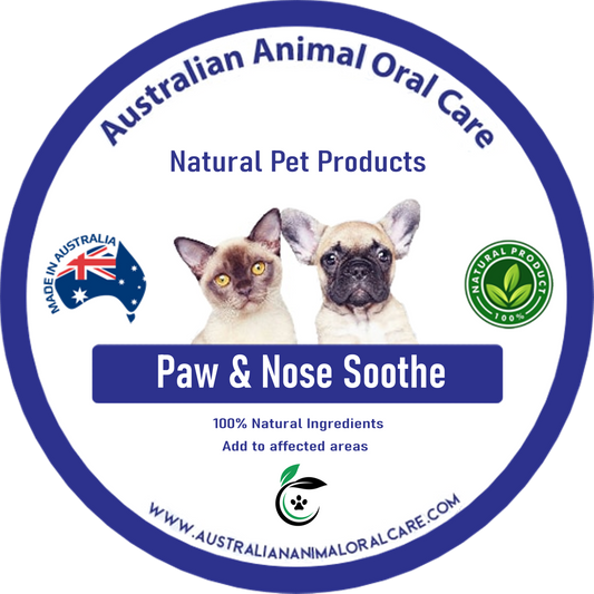 Natural Paw and Nose Sooth - For Paws and Noses - Aids  dry noses, paws and even helps skin conditions. Australian Animal Oral Care